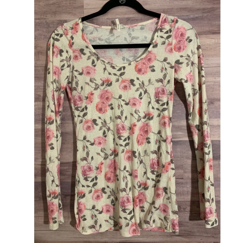 Pink Floral Long Sleeve